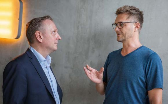 Thorsten Falger von Aschendorff Next und Henning Emmrich von Frontastics